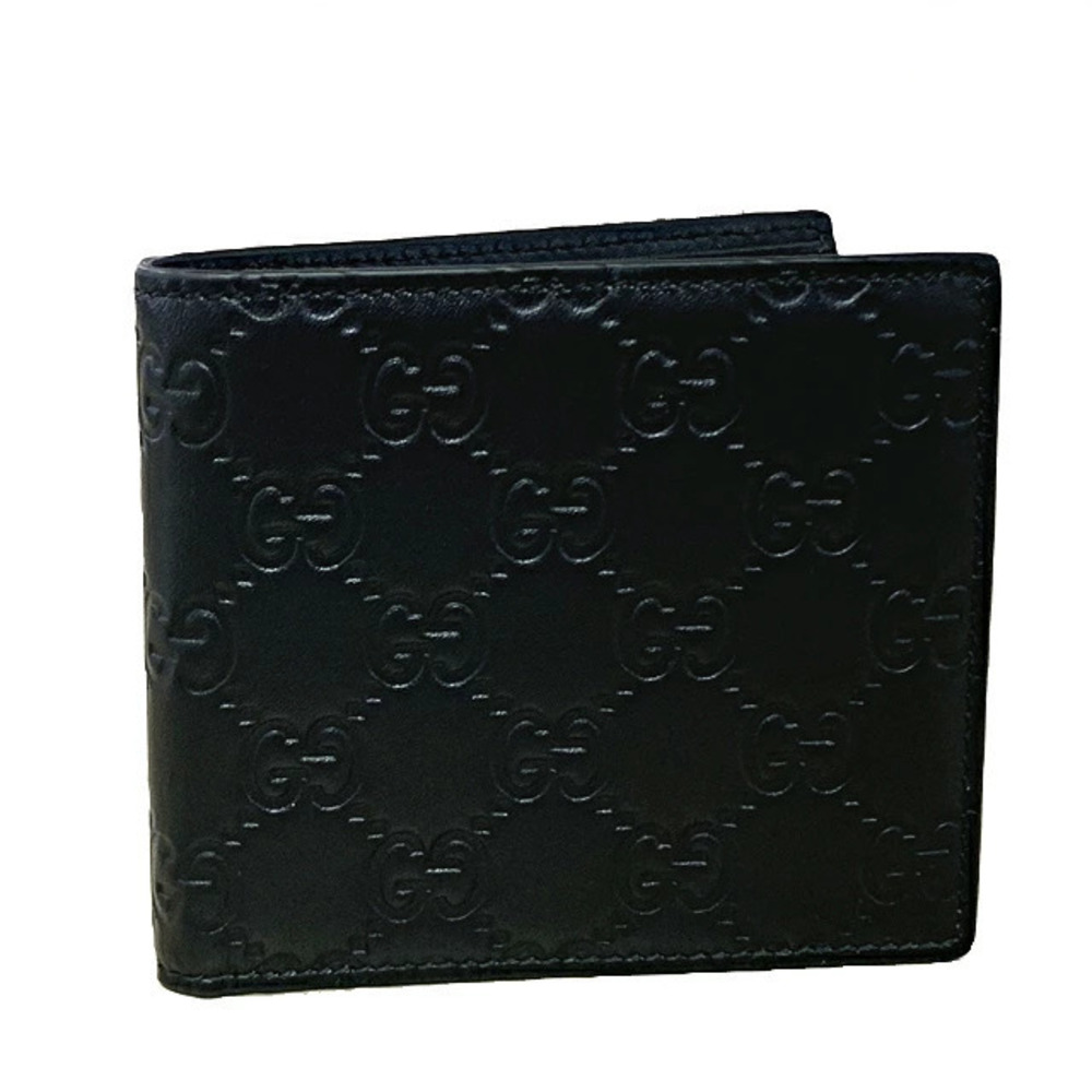 Gucci Bifold Wallet Aafdv Leather Black